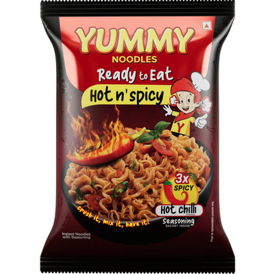 keekoo Yummy Hot & Spicy 3x Ready to Eat Instant Noodles(30 x 45 g)