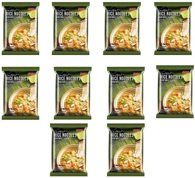 MAMA Instant Gluten Free Rice Noodles, Vegetable - Pack of 10 Instant Noodles Vegetarian(10 x 55 g)