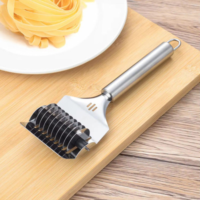 Dev 1pc Portable Stainless Steel Noodle Cutter Grid Roller Pasta Spaghetti Maker Truffle Chocolate Shaver(3 cm)