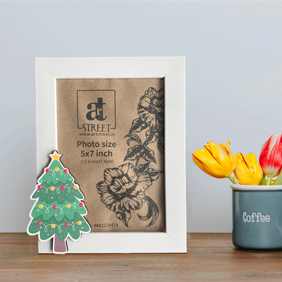 Art Street MDF Table Photo Frame(White, 1 Photo(s), 5x7 Inch)