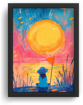 Paper Pajama Co. Wood Wall Photo Frame(Black, 1 Photo(s), 13.5 x 9.5 inches)