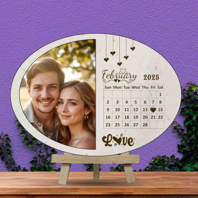 DVMART MDF Table Photo Frame(Brown, 1 Photo(s), Oval-8x6)