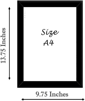 MAHITRADERS Wood Wall Photo Frame(Black, 1 Photo(s), A4)