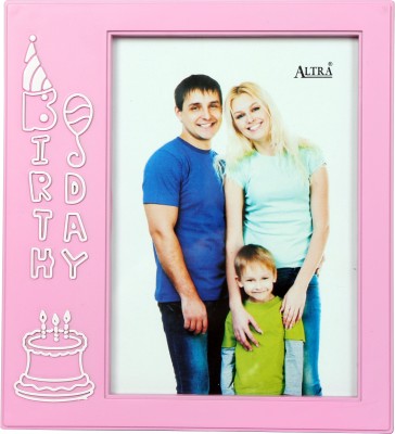 ALTRA QUARTZ Plastic Table Photo Frame(Pink, 1 Photo(s), 4X6)