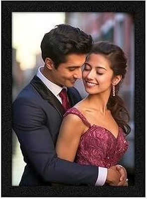 HSB MDF Wall Photo Frame(Black, 1 Photo(s), A4 Size, Send photos 9468846787 A4 Size) Digital Reprint)