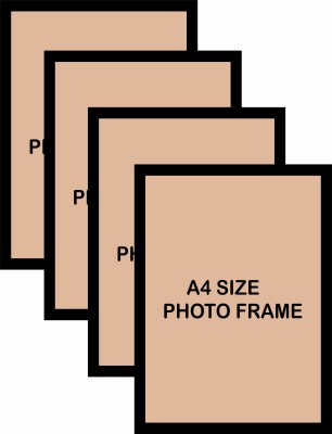 Lacuna Acrylic Wall Photo Frame(Black, 4 Photo(s), A4 SIZE)