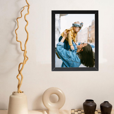 SJM ENTERPRISES Wood Wall Photo Frame(Black, 1 Photo(s), A4 SIZE WALL DECOR)