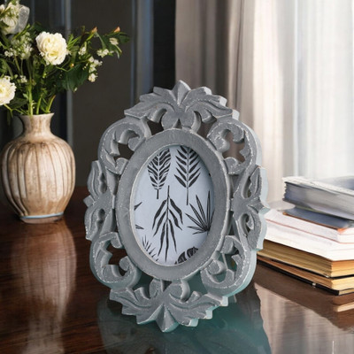 The Urban Store Wood Table Photo Frame(Grey, 1 Photo(s), 12.5 x 10 cm)