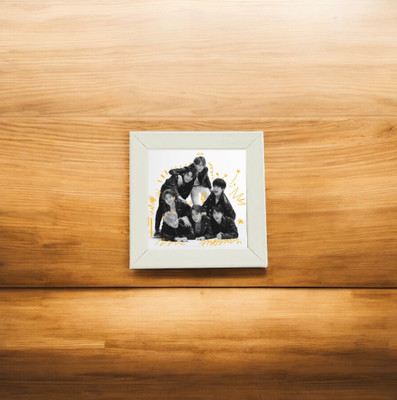 ANIKMART MDF Table Photo Frame(White, 1 Photo(s), 4X4 inch)