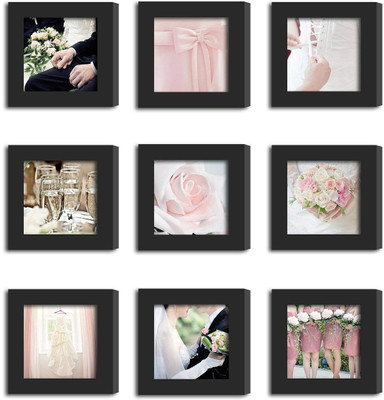 Artzfolio Polymer Wall Photo Frame(Multicolor, 9 Photo(s), 6x6inch;SET OF 9 PCS)
