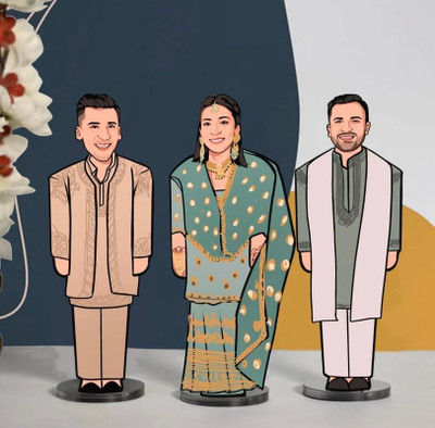 CRAFTY MARVELS Wood Table Photo Frame(Beige, 1 Photo(s), 15cmX10cm)