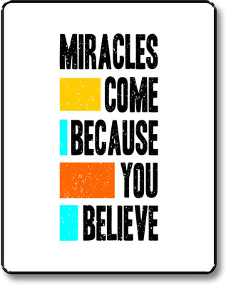 saf Motivational Quotes Black Frame Painting For Wall Décor Digital Reprint 13.5 inch x 10.5 inch Painting(With Frame)