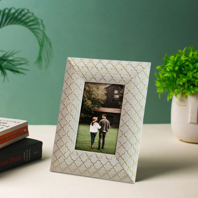 Art Street MDF Table Photo Frame(White, 1 Photo(s), 4x6 Inch)