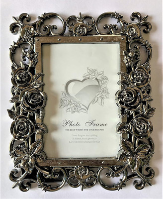 NISHKAM Acrylic Table Photo Frame(Silver, 1 Photo(s), A5)
