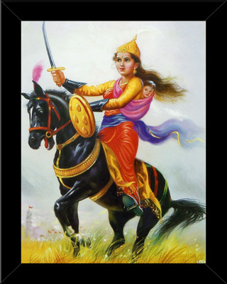 Stuthi Arts Jhansi Rani photo frame FREEDOM FIGHTERS OF INDIA FREEDOM FIGHTERS PHOTO FRAME Religious Frame