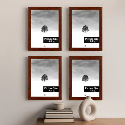 Art Street MDF Wall Photo Frame(Brown, 4 Photo(s), Size 8x12 inch / A4)