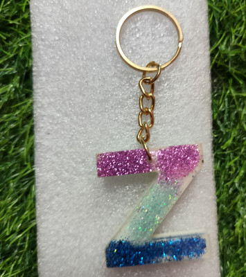 Harshi Creations Gifts Resin art Keychain Letter - Z Key Chain