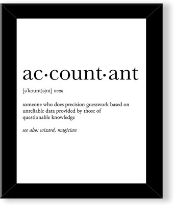 Stuthi Arts ACCOUNTANT DEFINITION Religious Frame