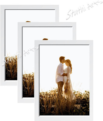 Stuthi Arts Wood Wall Photo Frame(White, 3 Photo(s), A4)