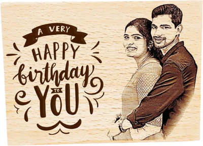 Mintola ply Wood Table Photo Frame(Brown, 1 Photo(s), 6 x 4 Inches)