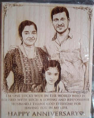 SHREESHYAM Wood Table Photo Frame(Multicolor, 1 Photo(s), 18x12x3)