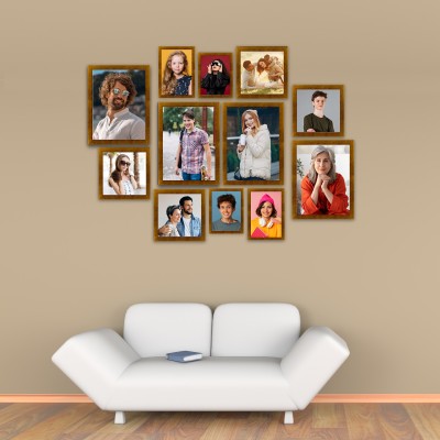 MSC ARTS Polymer Wall Photo Frame(Copper, 12 Photo(s), 4x6inch 2 Unit|11x14inch 2 Unit|8x10inch 2 Unit|5x7inch 2 Unit|6x6inch 4 Unit)