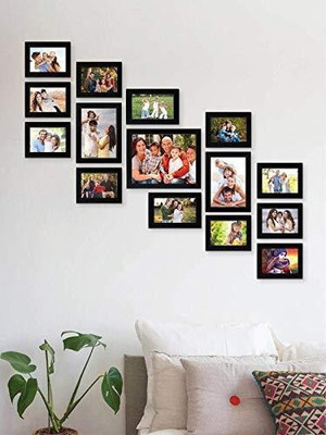 Stuthi Arts Glass Wall Photo Frame(Black, 15 Photo(s), 8x10-1 6x8-2 5x7-2 4x6-10)