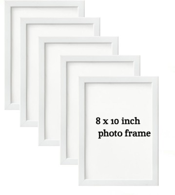 thecloset Wood Wall Photo Frame(White, 5 Photo(s), 20.32 X 25.4 CM)