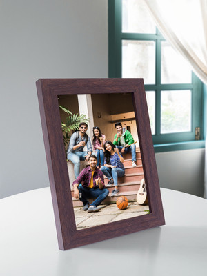 GOLDEN PEACOCK Polymer Table Photo Frame(Brown, 1 Photo(s), 5 in x 7 in (Width x Height))