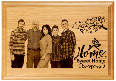 TRENDdecor Wood Table Photo Frame(Brown, 1 Photo(s), 1)