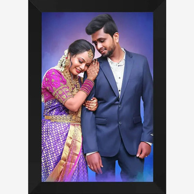 DEKOVA MDF Wall Photo Frame(Black, 1 Photo(s), Wood Wall Photo Frame Send photos WP-96728-52008A4 Size)