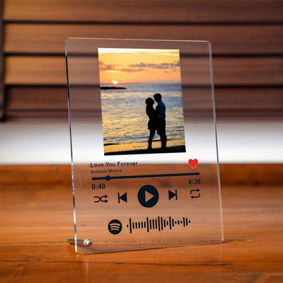 Wrapping Studio Acrylic Table Photo Frame(Multicolor, 1 Photo(s), 10X10 cm)