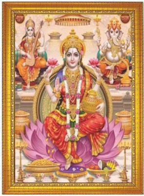 AY FASHION Goddess Laxmi ,Sarasvati , Ganesh Religious Frame