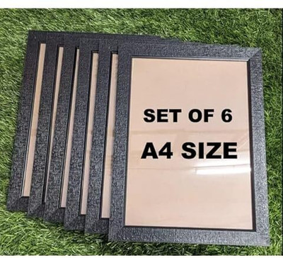 Elloso MDF Wall Photo Frame(Black, 1 Photo(s), 12.5*8.5 inch A4 size, normal non preent photo frame)