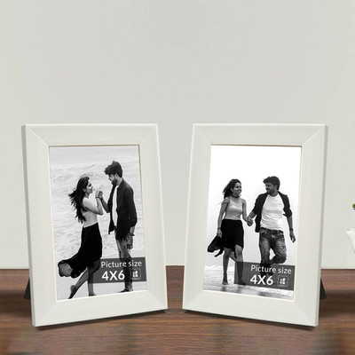 Art Street Polymer Table Photo Frame(White, 2 Photo(s), 4x6 Inch)