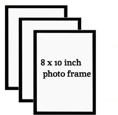 thecloset Wood Wall Photo Frame(Black, 3 Photo(s), 20.32 X 25.4 CM)