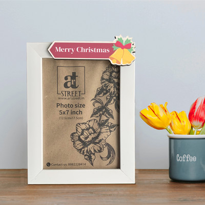 Art Street MDF Table Photo Frame(White, 1 Photo(s), 5x7 Inch)