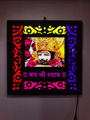 shri khatu shyam creations MDF Wall Photo Frame(Black, 1 Photo(s), 30X30)