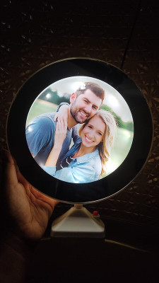 Haulsale Acrylic Table Photo Frame(White, 1 Photo(s), 5 x 7 cm)