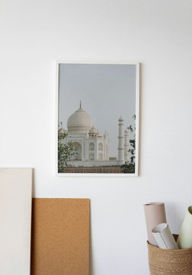 ALINMSA Wood Wall Photo Frame(White, 1 Photo(s), 8.5 cm x 11.5)