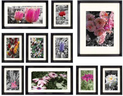 Artzfolio Polymer Wall Photo Frame(Multicolor, 10 Photo(s), 6x8-7pc;6x10-2pc;8x10-1pc;SET OF 10 PCS With Mount)