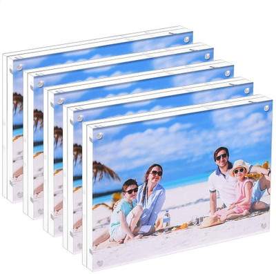 Maitri Acrylic Table Photo Frame(White, 1 Photo(s), 5x7)