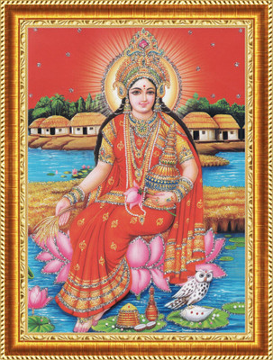craftery Laxmi Ji Religious Frame