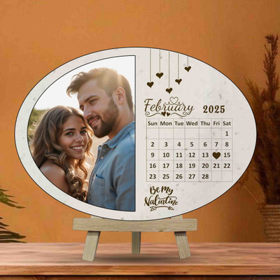 DVMART MDF Table Photo Frame(Brown, 1 Photo(s), Oval-8x6)