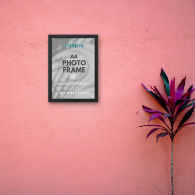 UNIQPAL Wood Wall Photo Frame(Black, 1 Photo(s), A4 SIZE PHOTO)