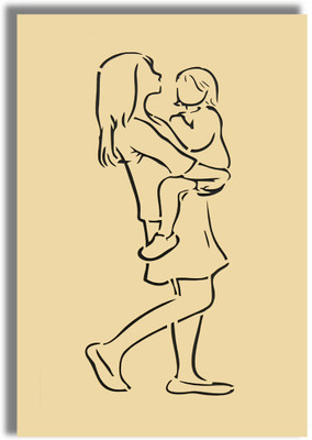 kwid creation Wood Wall Photo Frame(Gold, 1 Photo(s), 40x10x60)