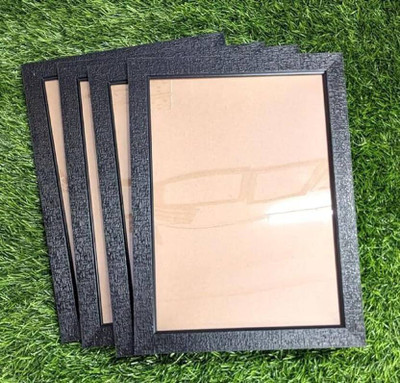 jv enterprises Wood Wall Photo Frame(Black, 4 Photo(s), A4 Size)