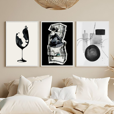 thecloset Polymer Wall Photo Frame(White, 3 Photo(s), 43.2 X 33.2 Cms)