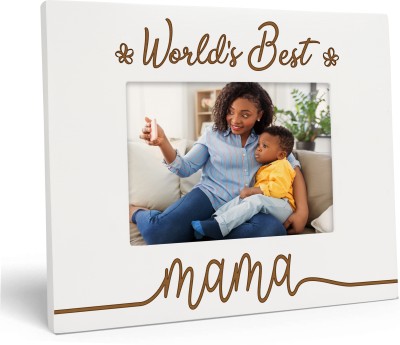 Darling Souvenir Wood Wall Photo Frame(White, 1 Photo(s), 11 cm x 16 cm)