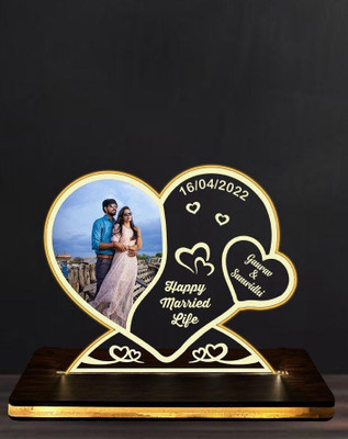 Gifteroo Acrylic Table Photo Frame(White, 1 Photo(s), 3 inch)